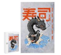 Jigsaw Puzzles 1000 PCS for Adults Sushi Dragon Jigsaw for Adults Anti-Stress Toys A Work of Art Great Gift for Gaming 1000 PCS