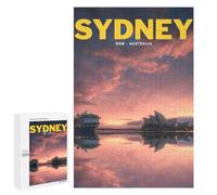 Jigsaw Puzzles 1000 PCS for Adults Sydney, Australia at Sunset Jigsaw for Adults Anti-Stress Toys A Work of Art Great Gift for Gaming 1000 PCS