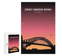Jigsaw Puzzles 1000 PCS for Adults SYDNEY HARBOUR BRIDGE Puzzles for Adults Fun Games Staycation Kill Time for Birthday, Chrismas 1000 PCS