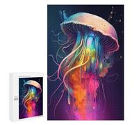 Jigsaw Puzzles 1000 PCS for Adults The Mysterious Jellyfish 3 Teenagers Puzzles Toy Wall Decor Perfect Decoration Challenging To Complete 1000 PCS