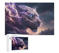 Jigsaw Puzzles 1000 PCS for Adults Thundering Tiger Power -5 Puzzle for Adults Anti-Stress Toys Enhance Memory Great Gift for Gaming 1000 PCS