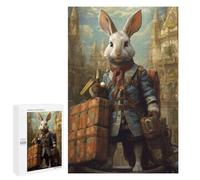 Jigsaw Puzzles 1000 PCS for Adults Travel Guide Rabbit Teenagers Puzzles Toy Wall Decor Perfect Decoration Challenging To Complete 1000 PCS
