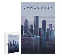 Jigsaw Puzzles 1000 PCS for Adults Vancouver Skyline Art Print Adult Jigsaw Puzzle Toy Wall Decor Analysis And Logic Challenging To Complete 1000 PCS