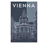 Jigsaw Puzzles 1000 PCS for Adults Vienna Cityscape Adult Jigsaw Toy Wall Decor Difficult Challenge Great Gift for Gaming 1000 PCS