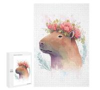 Jigsaw Puzzles 1000 PCS for Adults Watercolor Capybara Art Puzzle for Adults Relax Games Hand Speed Race for Birthday, Chrismas 1000 PCS