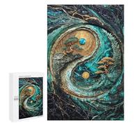 Jigsaw Puzzles 1000 PCS for Adults Yin Yang Harmony Kintsugi Art Puzzles for Adults Fun Games Staycation Kill Time for Birthday, Chrismas 1000 PCS