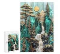 Jigsaw Puzzles 1000 PCS for Adults Yosemite Kintsugi Falls Puzzles for Adults Fun Games Staycation Kill Time for Birthday, Chrismas 1000 PCS