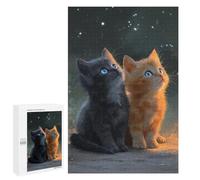 Jigsaw Puzzles 1000 PCS for Teenagers Adorable Kitten Friends Jigsaw Puzzles for Adults Enhance Memory Parent-child Interaction Toy Intellectual Game 1000 PCS