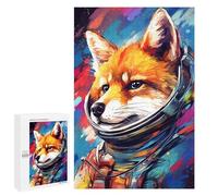 Jigsaw Puzzles 1000 PCS for Teenagers Cosmic Fox Explorer-13 Jigsaw Puzzles for Adults Enhance Memory Parent-child Interaction Toy Intellectual Game 1000 PCS