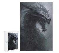 Jigsaw Puzzles 1000 PCS for Teenagers Dark Fantasy Dragon Artwork -1 Jigsaw Puzzles for Adults Enhance Memory Parent-child Interaction Toy Intellectual Game 1000 PCS