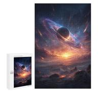 Jigsaw Puzzles 1000 PCS for Teenagers Galactic Sunset with Rings Jigsaw Puzzles for Adults Enhance Memory Parent-child Interaction Toy Intellectual Game 1000 PCS