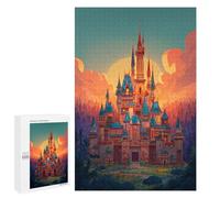 Jigsaw Puzzles 1000 PCS for Teenagers Magical Castle Fantasy Jigsaws for Adults Puzzle Enhance Memory Educational Challenge Stress Reduction Gifts 1000 PCS
