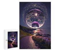 Jigsaw Puzzles 1000 PCS for Teenagers Magical Night Sky with Full Moon -1 Jigsaw Puzzles for Adults Enhance Memory Parent-child Interaction Toy Intellectual Game 1000 PCS