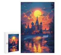 Jigsaw Puzzles 1000 PCS for Teenagers Moscow Sunset Reflections Jigsaw Puzzles for Adults Enhance Memory Parent-child Interaction Toy Intellectual Game 1000 PCS