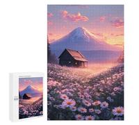 Jigsaw Puzzles 1000 PCS for Teenagers Mountain Cabin Serenity Jigsaw Puzzles for Adults Enhance Memory Parent-child Interaction Toy Intellectual Game 1000 PCS