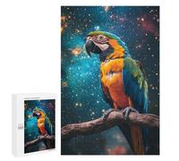 Jigsaw Puzzles 1000 PCS for Teenagers Parrot in Space Cosmic Beauty Jigsaws for Adults Puzzle Enhance Memory Educational Challenge Stress Reduction Gifts 1000 PCS