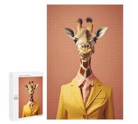 Jigsaw Puzzles 1000 PCS for Teenagerss 80s Style Giraffe Jigsaws for Adults Toy Wall Decor Difficult Hard Challenging To Complete 1000 PCS