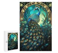 Jigsaw Puzzles 1000 PCS for Teenagerss Abstract Peacock Kintsugi Jigsaw for Adults Hands-on Game But Fun And Humorous for Birthday, Chrismas 1000 PCS