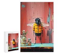 Jigsaw Puzzles 1000 PCS for Teenagerss Agent Bee Jigsaws for Adults Hands-on Game But Fun And Humorous Birthday Present, Gifts, 1000 PCS