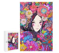 Jigsaw Puzzles 1000 PCS for Teenagerss Anime Lofi Kimono Girl Art Jigsaw for Adults Hands-on Game But Fun And Humorous for Birthday, Chrismas 1000 PCS