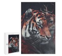 Jigsaw Puzzles 1000 PCS for Teenagerss Bengal Tiger Deer Love Jigsaw for Adults Hands-on Game But Fun And Humorous for Birthday, Chrismas 1000 PCS