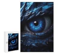 Jigsaw Puzzles 1000 PCS for Teenagerss Blue Dragon Eye Jigsaws for Adults Hands-on Game But Fun And Humorous Birthday Present, Gifts, 1000 PCS