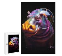 Jigsaw Puzzles 1000 PCS for Teenagerss Colorful Bubble Hippo Jigsaws for Adults Hands-on Game But Fun And Humorous Deal As Gifts for The Whole Family 1000 PCS