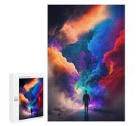 Jigsaw Puzzles 1000 PCS for Teenagerss Colorful Clouds A Journey Through Vibrant Skies Jigsaws for Adults Hands-on Game But Fun And Humorous Birthday Present, Gifts, 1000 PCS