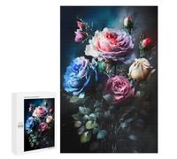 Jigsaw Puzzles 1000 PCS for Teenagerss Colorful Flowers Roses Jigsaw for Adults Hands-on Game But Fun And Humorous for Birthday, Chrismas 1000 PCS