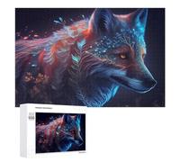 Jigsaw Puzzles 1000 PCS for Teenagerss Enchanted Wolf Mystical Artwork Jigsaws for Adults Hands-on Game But Fun And Humorous Deal As Gifts for The Whole Family 1000 PCS