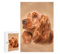 Jigsaw Puzzles 1000 PCS for Teenagerss English Cocker Spaniel Jigsaw for Adults Hands-on Game Wall Art Challenging To Complete 1000 PCS