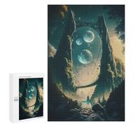 Jigsaw Puzzles 1000 PCS for Teenagerss Fantasy Bridge to Another World Jigsaw for Adults Hands-on Game Wall Art Challenging To Complete 1000 PCS