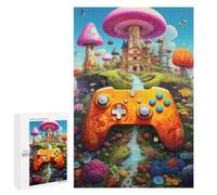 Jigsaw Puzzles 1000 PCS for Teenagerss Fantasy Mushroom Castle Jigsaw for Adults Hands-on Game Wall Art Challenging To Complete 1000 PCS