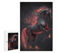Jigsaw Puzzles 1000 PCS for Teenagerss Flaming Horse Artwork Jigsaws for Adults Hands-on Game But Fun And Humorous Birthday Present, Gifts, 1000 PCS