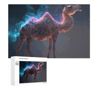 Jigsaw Puzzles 1000 PCS for Teenagerss Galactic Camel Cosmic Artwork -5 Jigsaws for Adults Hands-on Game But Fun And Humorous Deal As Gifts for The Whole Family 1000 PCS
