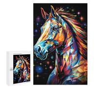 Jigsaw Puzzles 1000 PCS for Teenagerss Geometric Horse Jigsaw for Adults Hands-on Game But Fun And Humorous for Birthday, Chrismas 1000 PCS