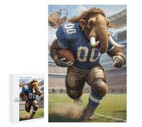 Jigsaw Puzzles 1000 PCS for Teenagerss Gridiron Mammoth Football Jigsaws for Adults Hands-on Game But Fun And Humorous Birthday Present, Gifts, 1000 PCS