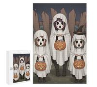 Jigsaw Puzzles 1000 PCS for Teenagerss Halloween Ghosts Trick-or-Treating Jigsaw for Adults Hands-on Game But Fun And Humorous for Birthday, Chrismas 1000 PCS