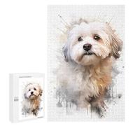 Jigsaw Puzzles 1000 PCS for Teenagerss Havanese Dog Jigsaw for Adults DIY Toys But Fun And Humorous Educational Challenge 1000 PCS