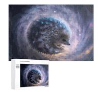 Jigsaw Puzzles 1000 PCS for Teenagerss Hedgehog in Cosmic Dreamscape Jigsaw Puzzle DIY Toys A Work of Art Deal As Gifts for The Whole Family 1000 PCS