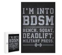 Jigsaw Puzzles 1000 PCS for Teenagerss Im Into BDSM - Gym Humor Puzzles for Adults Fun Games Difficult Hard Challenging To Complete 1000 PCS