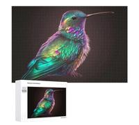 Jigsaw Puzzles 1000 PCS for Teenagerss Iridescent Hummingbird Artwork Jigsaws for Adults Hands-on Game But Fun And Humorous Deal As Gifts for The Whole Family 1000 PCS