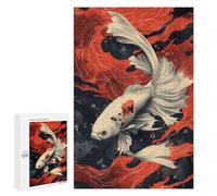 Jigsaw Puzzles 1000 PCS for Teenagerss Japan Betta Fish Poster Jigsaws for Adults Toy Wall Decor Difficult Hard Challenging To Complete 1000 PCS