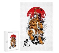 Jigsaw Puzzles 1000 PCS for Teenagerss Japanese Tiger Jigsaw for Adults DIY Toys Analysis And Logic Deal As Gifts for The Whole Family 1000 PCS