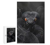 Jigsaw Puzzles 1000 PCS for Teenagerss King Cobra in Black Smoke Jigsaws for Adults Hands-on Game But Fun And Humorous Birthday Present, Gifts, 1000 PCS
