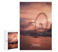 Jigsaw Puzzles 1000 PCS for Teenagerss London Eye Sunset Jigsaw for Adults Hands-on Game But Fun And Humorous for Birthday, Chrismas 1000 PCS