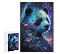 Jigsaw Puzzles 1000 PCS for Teenagerss Magical Panda with Flowers Puzzles for Adults Fun Games Difficult Hard Challenging To Complete 1000 PCS