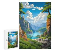 Jigsaw Puzzles 1000 PCS for Teenagerss Mountain Lake Serenity -1 Jigsaws for Adults Hands-on Game But Fun And Humorous Deal As Gifts for The Whole Family 1000 PCS