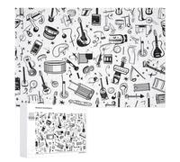 Jigsaw Puzzles 1000 PCS for Teenagerss Music Instruments Artwork Jigsaws for Adults Hands-on Game But Fun And Humorous Deal As Gifts for The Whole Family 1000 PCS