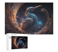 Jigsaw Puzzles 1000 PCS for Teenagerss Mystical Bird in Cosmic Swirl Jigsaw Puzzle DIY Toys A Work of Art Deal As Gifts for The Whole Family 1000 PCS